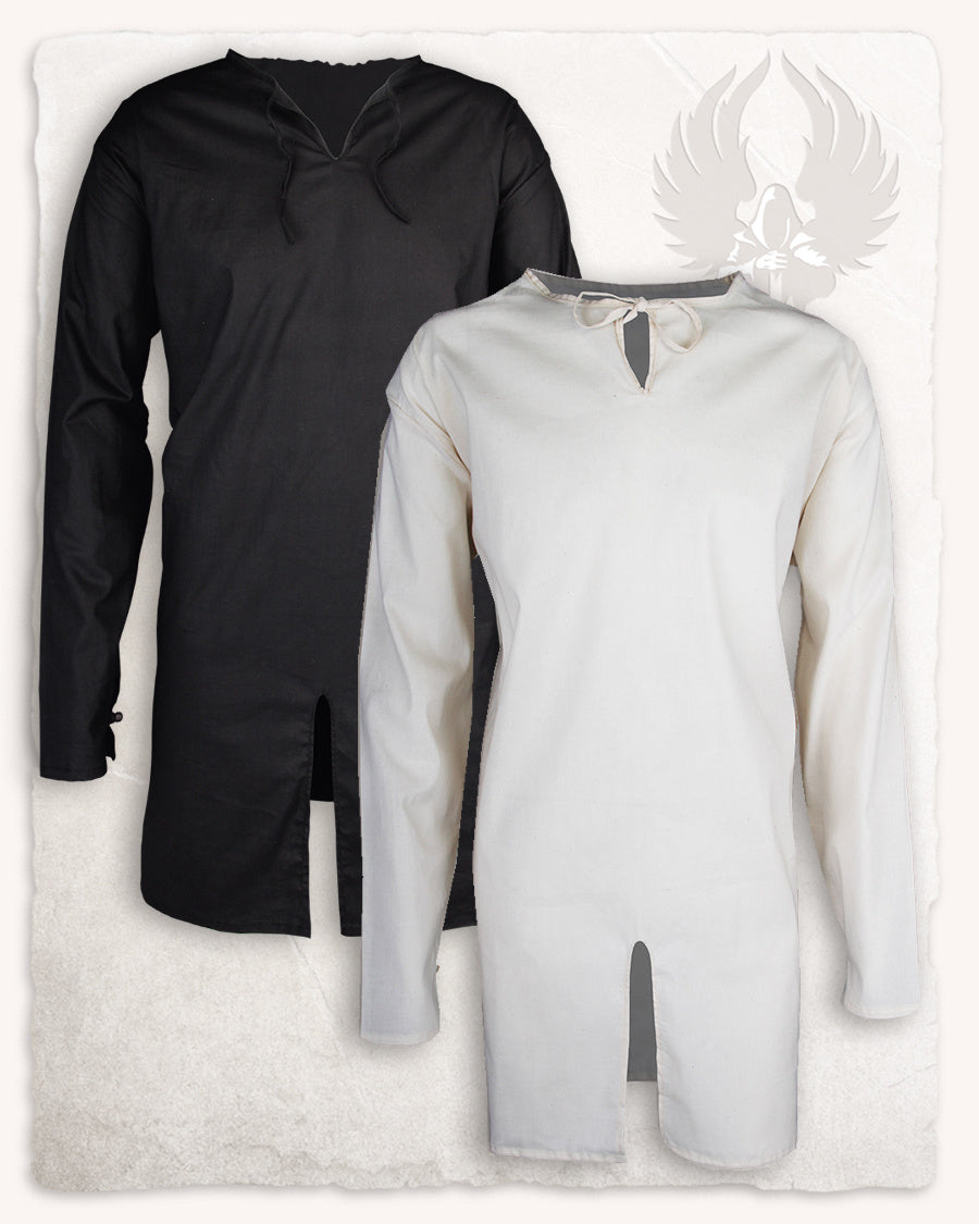 Medieval tunic Tungsten cotton cream