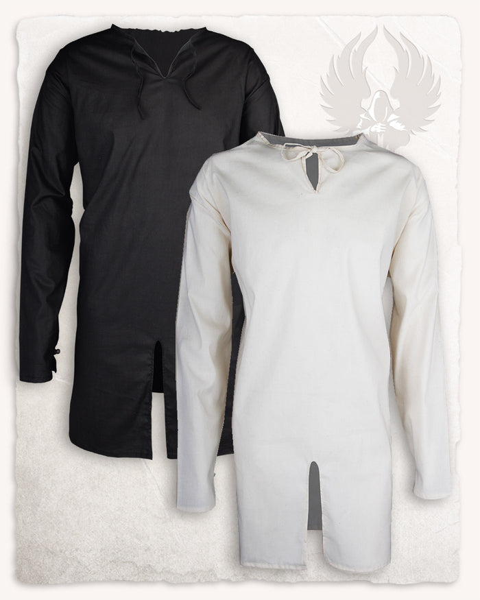 Medieval tunic Tungsten cotton cream