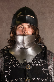 15th century sallet, black, 1.6 mm