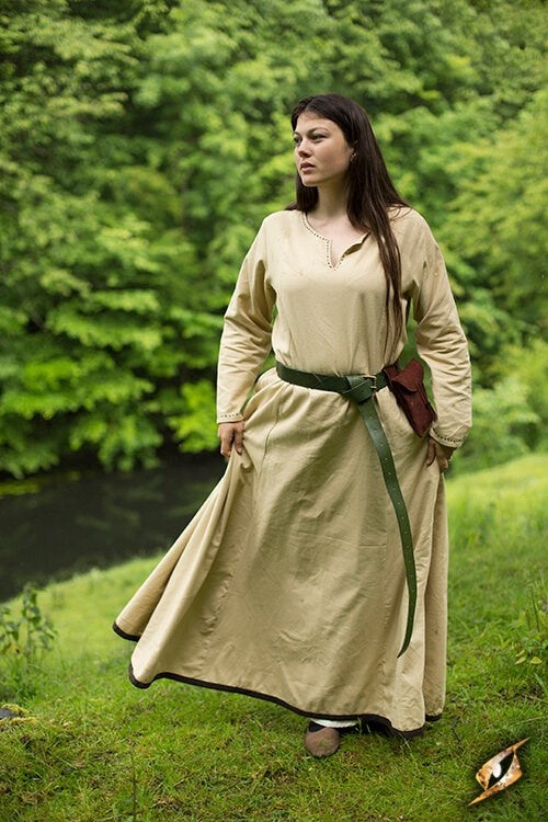 Cote, dress, beige/brown