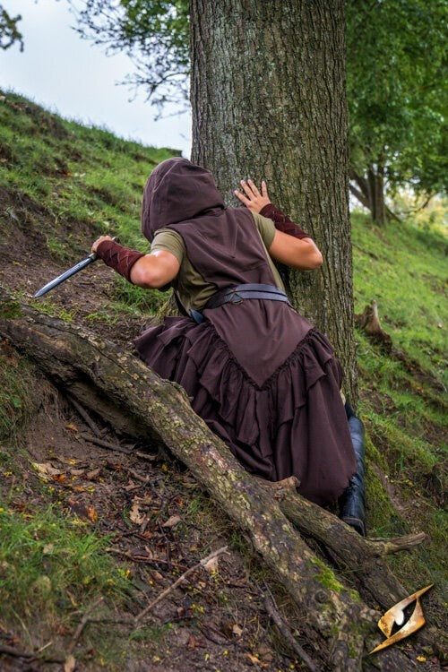Rogue dress, brown