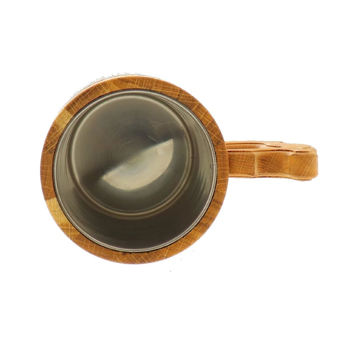 Medieval mug oak with stainless steel