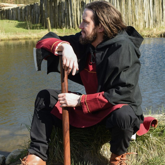 Germanic Thorsberg tunic herringbone pattern, red