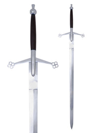 Scottish Claymore with round pommel, semi-sharp