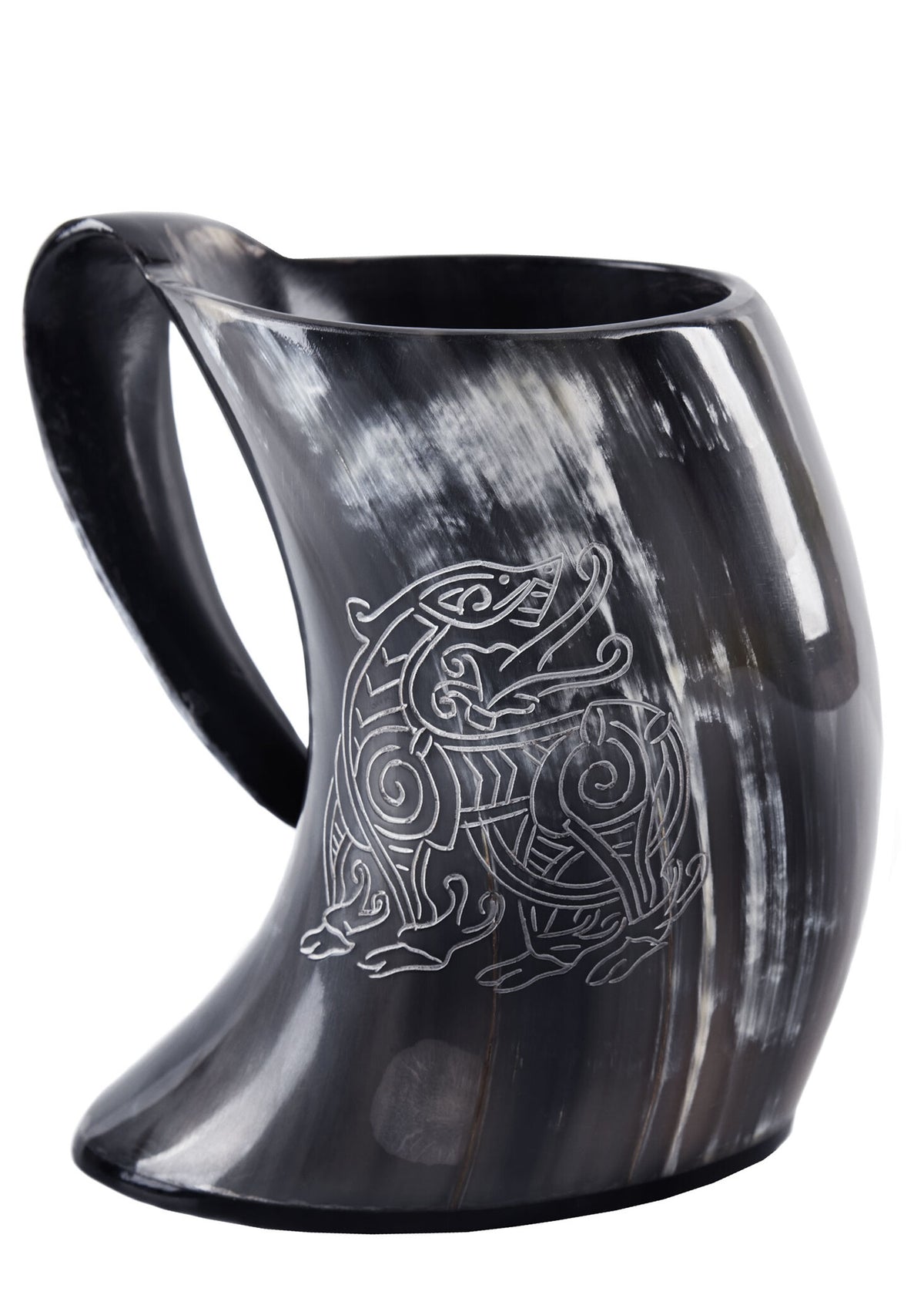 Horn cup, dragon, 650-1000 ml