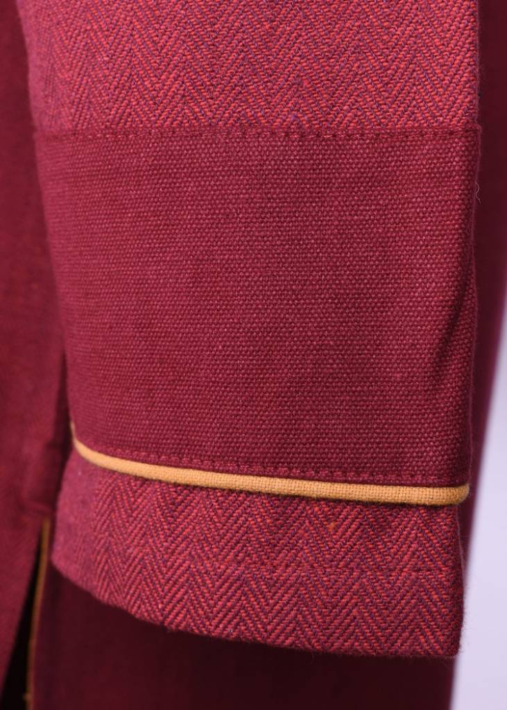 Germanic Thorsberg tunic herringbone pattern, red