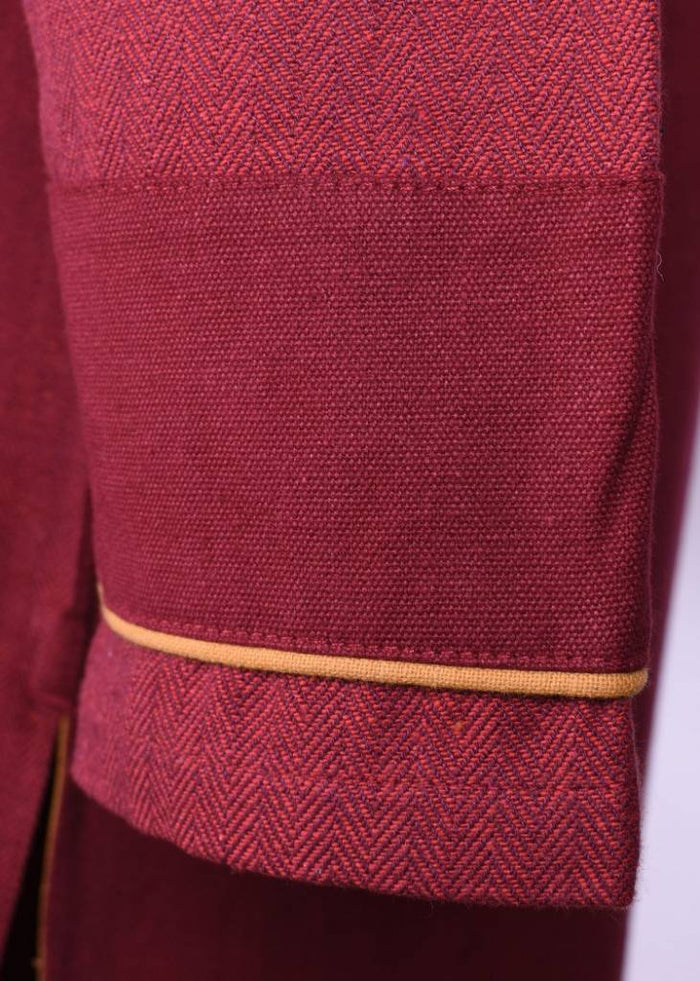 Germanic Thorsberg tunic herringbone pattern, red