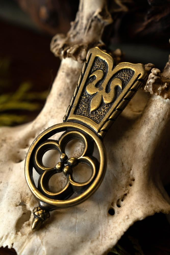 Medieval Quatrefoil Belt End