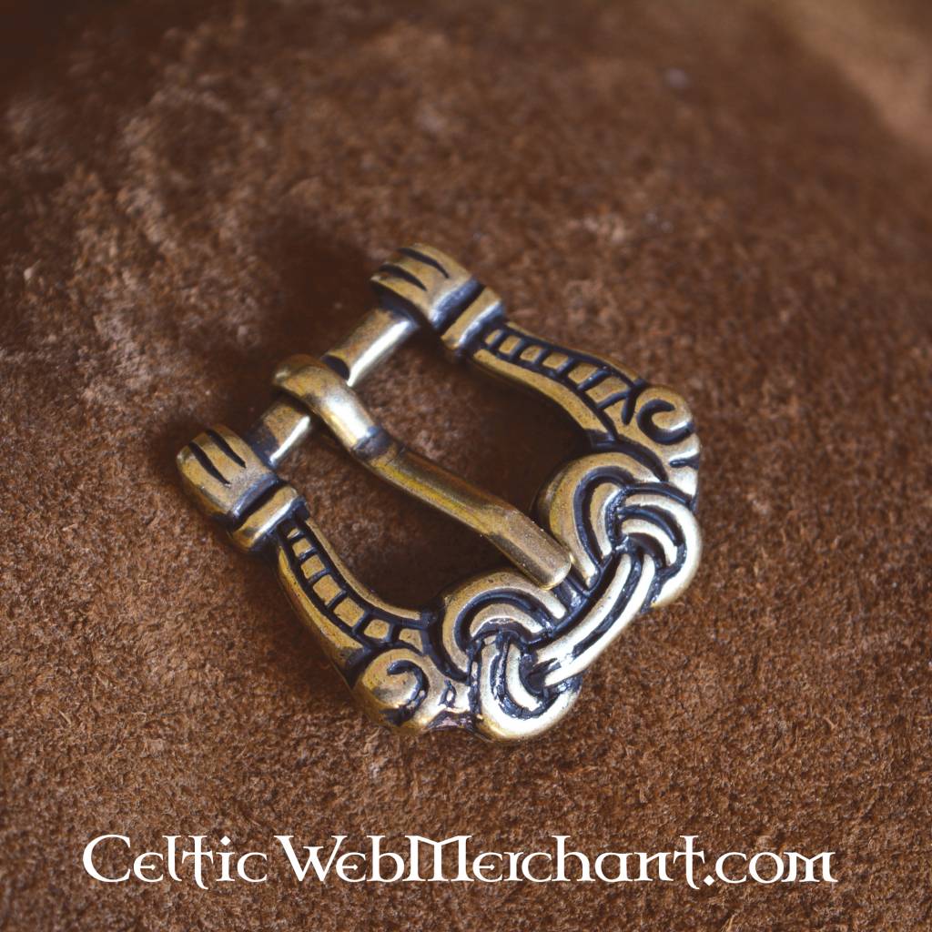 Viking buckle gripping hands, zamak