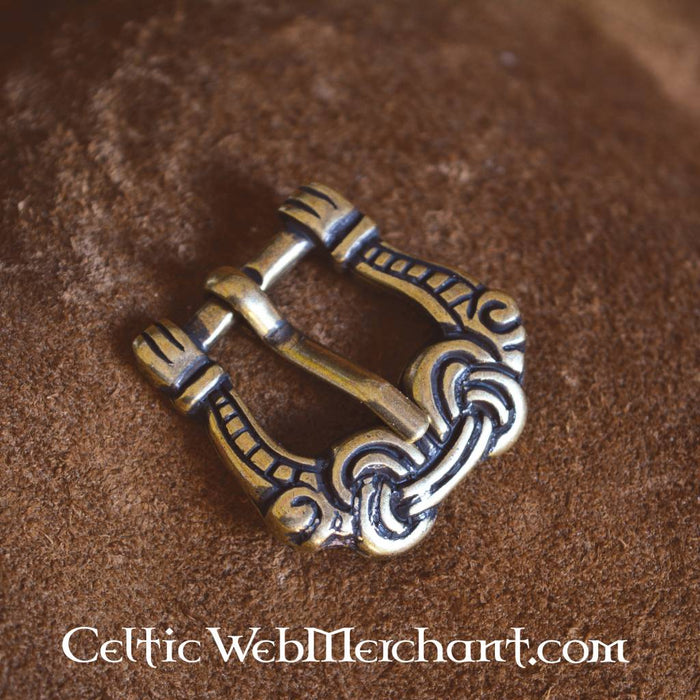 Viking buckle gripping hands, zamak