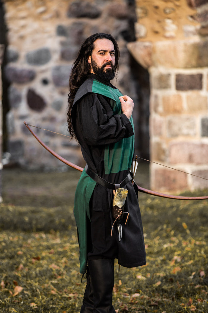 Surcoat, checked, black-green