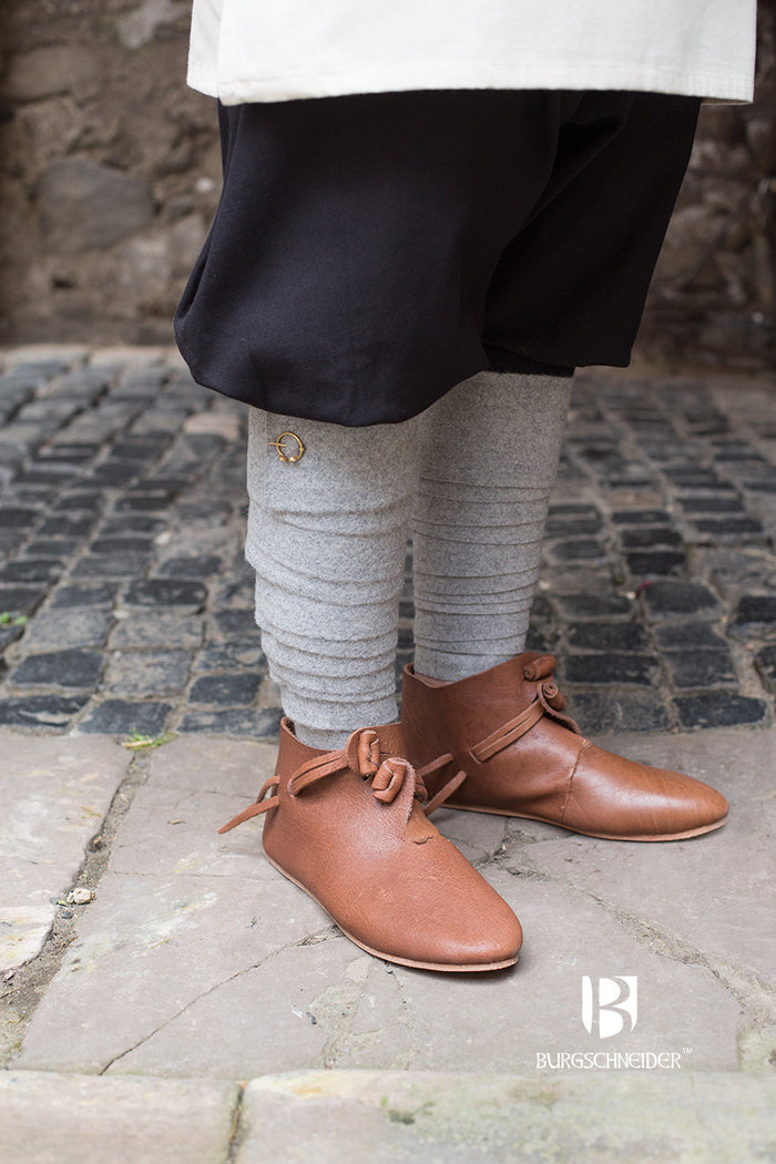 Leg wrappings Aki, grey, wool mix