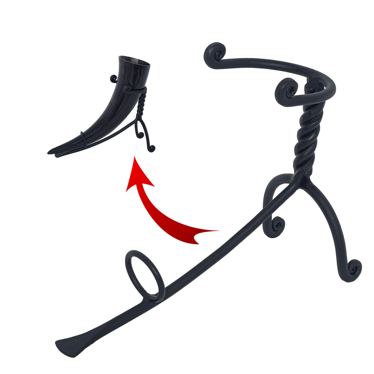 Drinking horn stand Ragnar