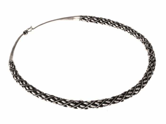 Viking torque Eskilstuna, silvered bronze
