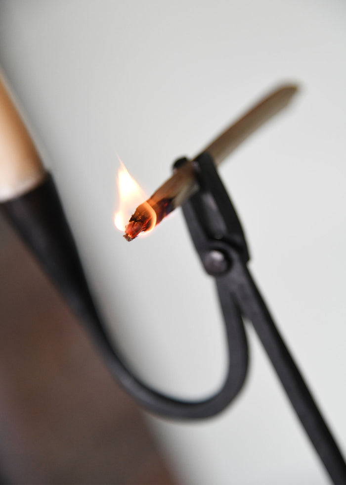 Hand-forged candlestick
