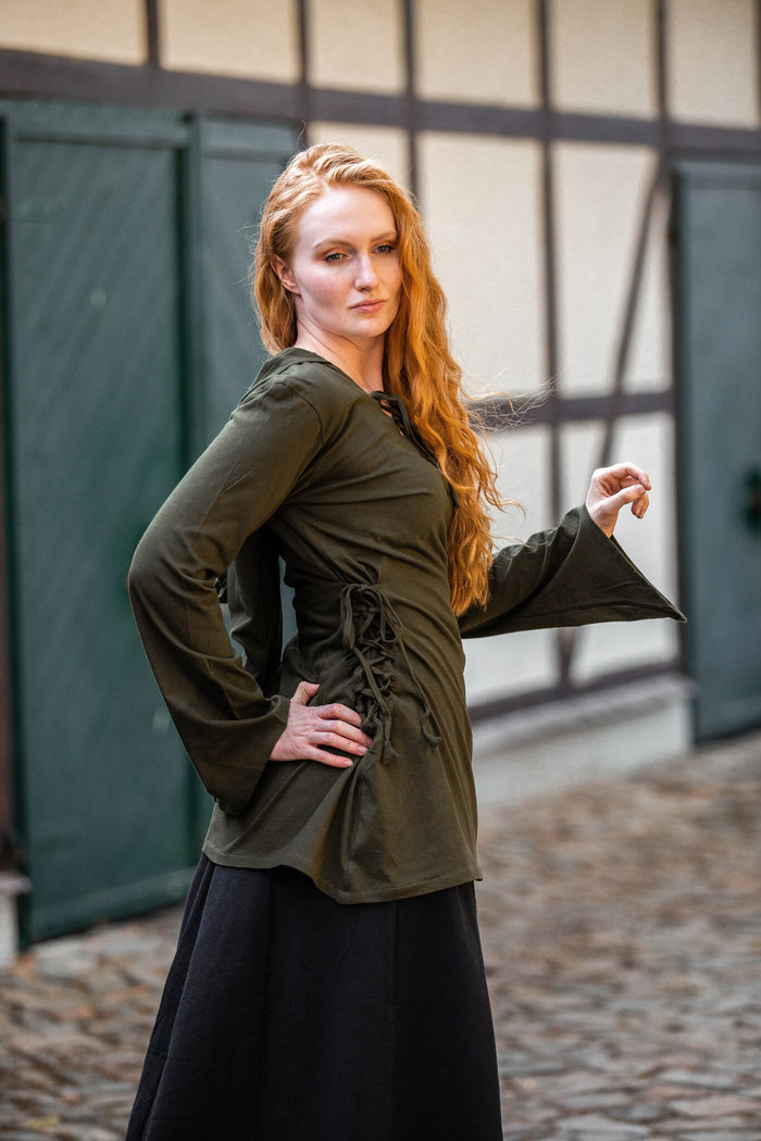 Ladies tunic Lea green