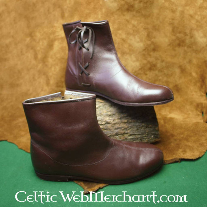 Boots, 15th century, brown