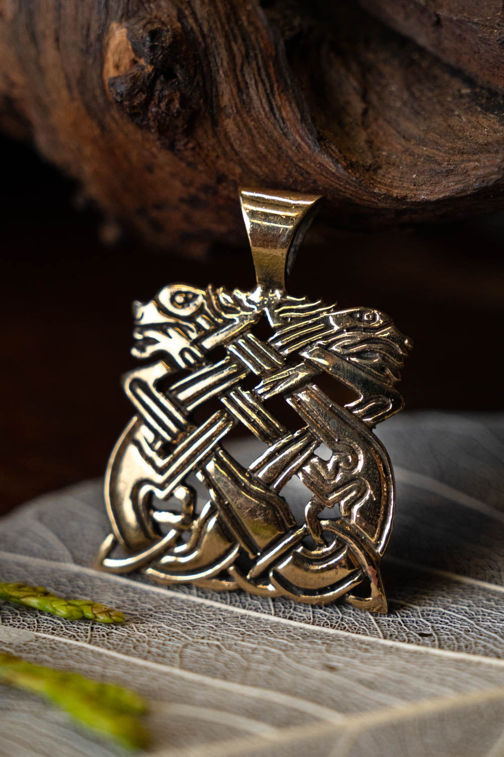 Gaelic jewelry dogs of Cú Chulainn, bronze