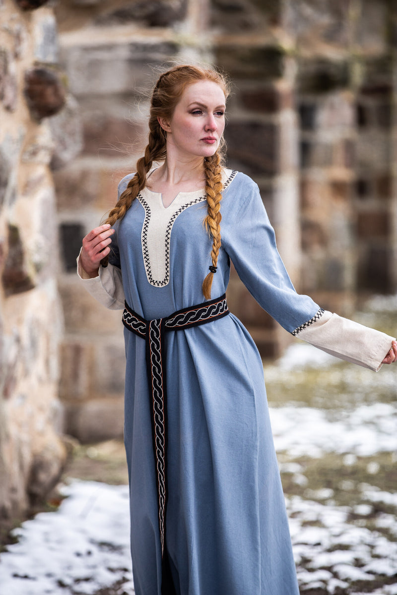Viking dress Lagertha, blue