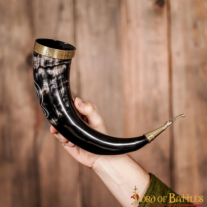 Drinking horn Troll cross deluxe, 300-500 ml
