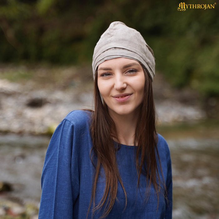 Birgitta's hood, Maciejowski Bible, linen, natural