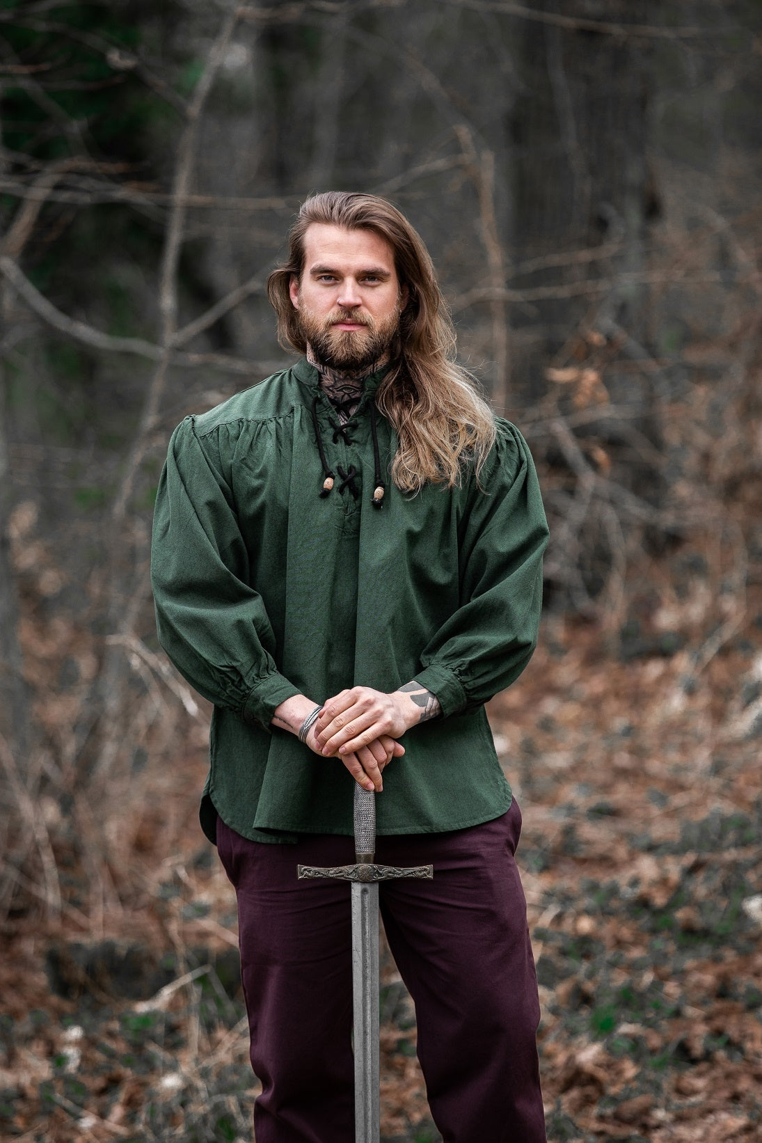 Medieval shirt Georg, green