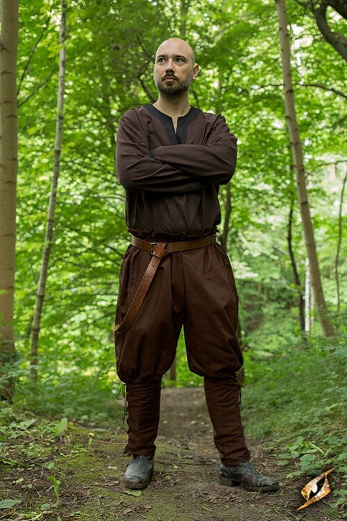 Viking trousers Rollo, brown