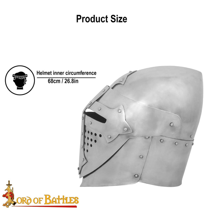 Great bascinet, 2 mm (battle-ready)