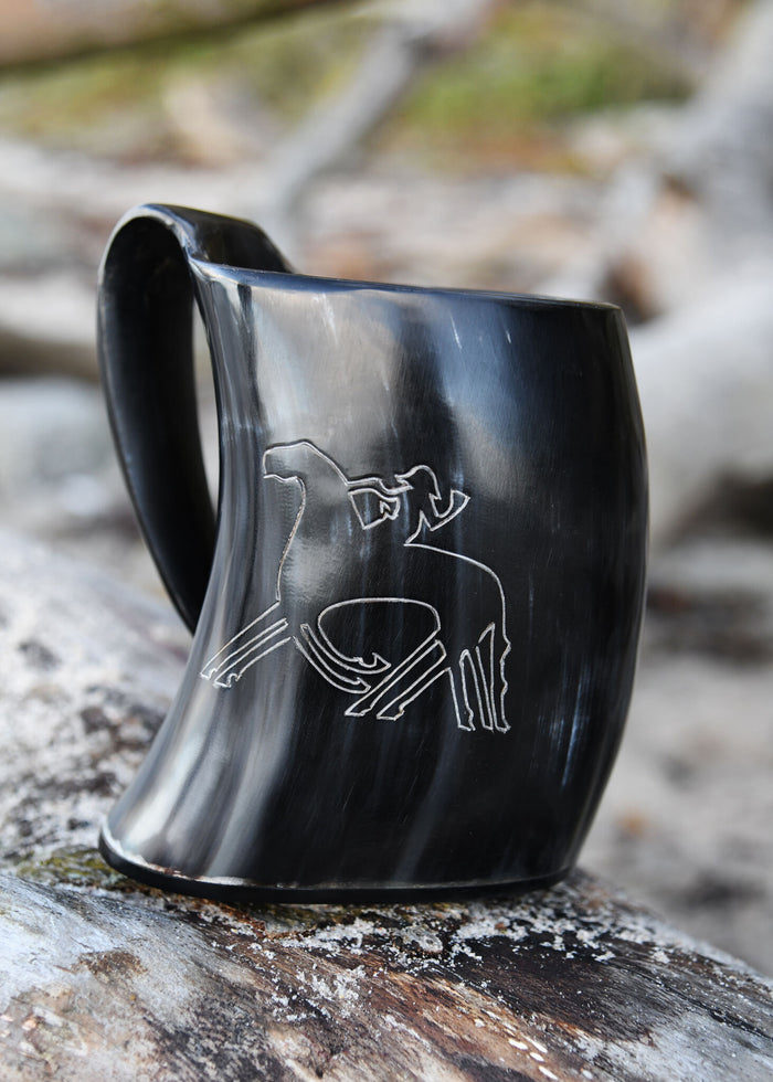 Horn cup, Odin with Sleipnir, 650-1000 ml