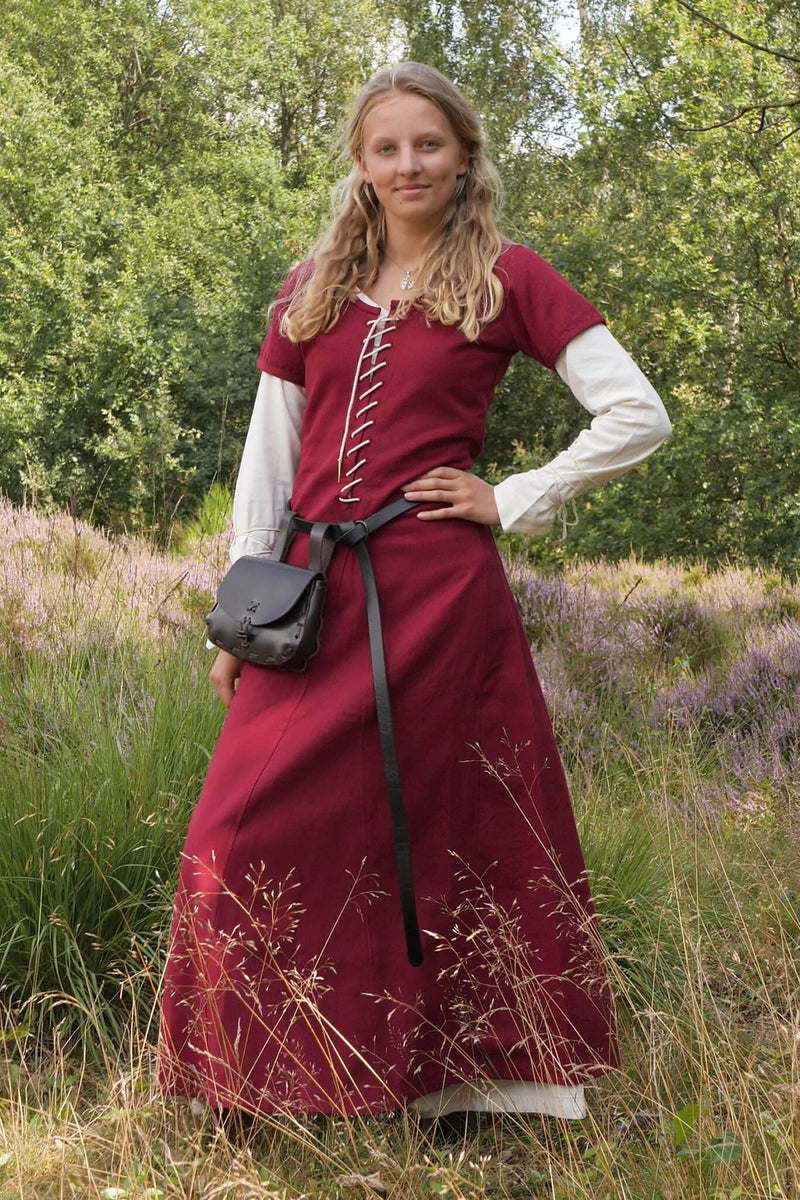 Cotehardie Odilia, rosso bordeaux