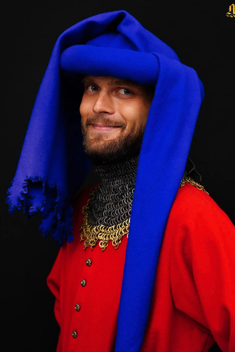 kaperon Jan van Eyck, blå, ull