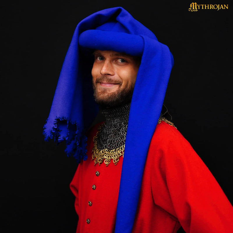 kaperon Jan van Eyck, blå, ull