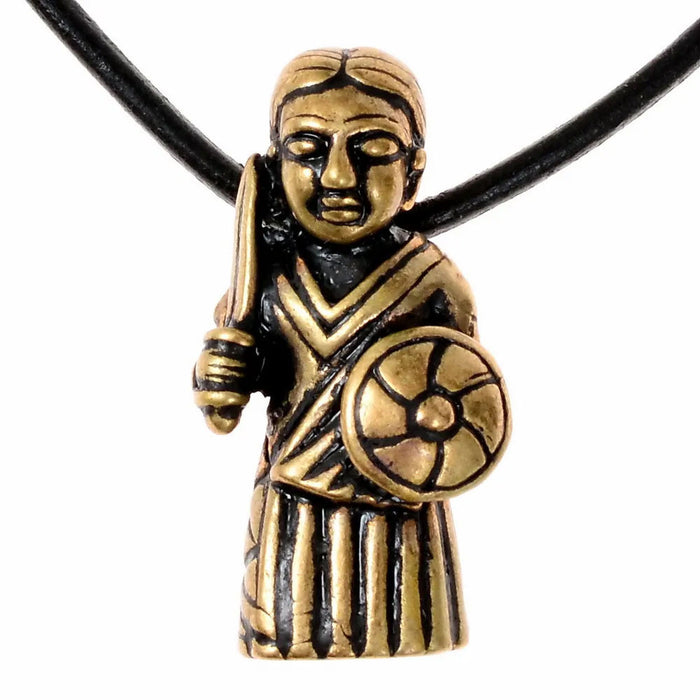 Viking valkyrie amulet Harby, bronze