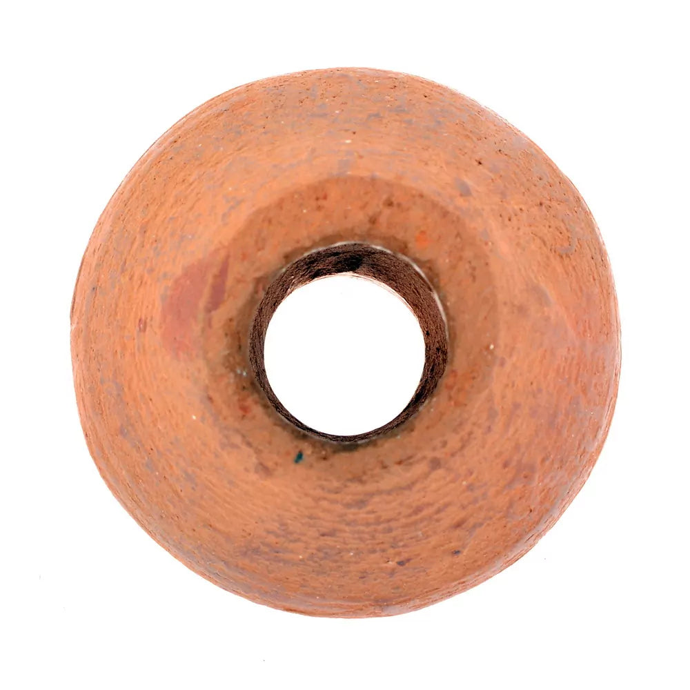 Medieval spinning whorl of clay