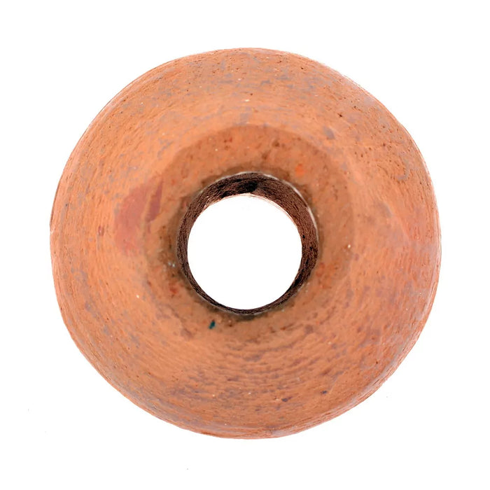 Medieval spinning whorl of clay