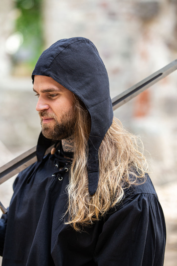 Medieval cap, black
