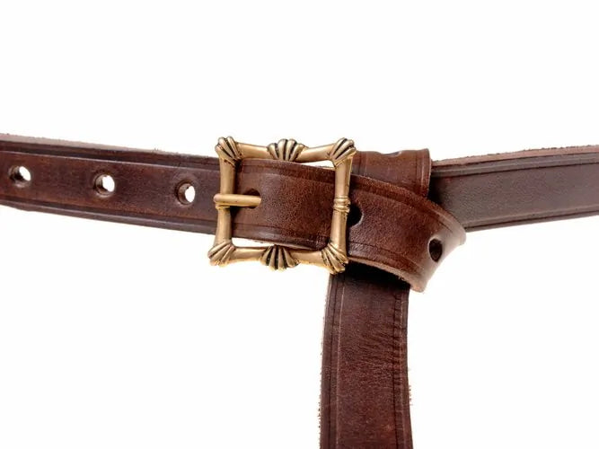 15th century Lancaster belt, 160 cm, brown