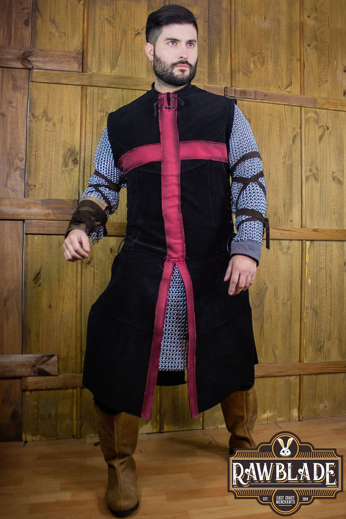 Crusader Knight Tabard - Black/Red