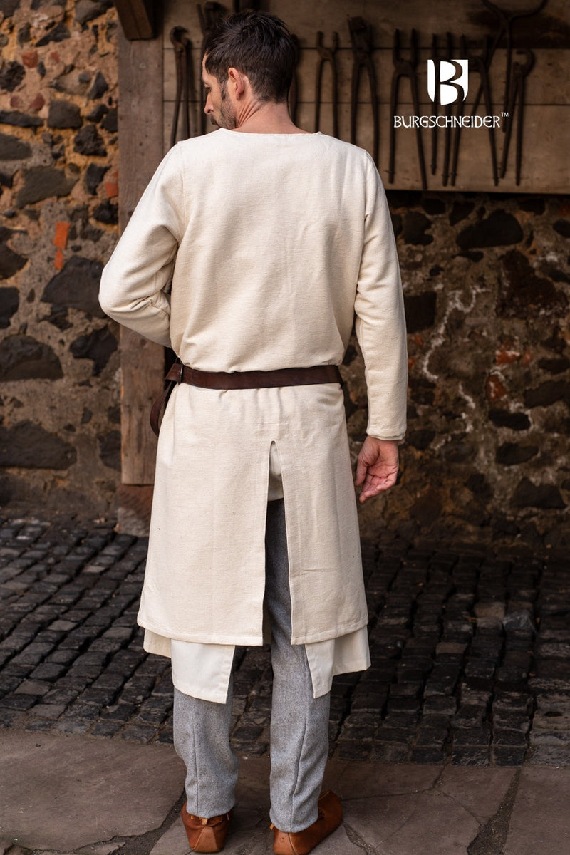 Long medieval tunic Arnaud, natural