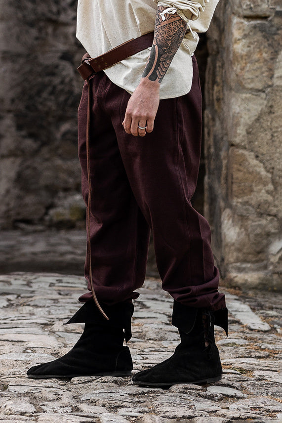 Cotton trousers, brown