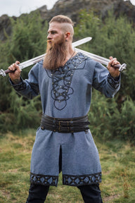 Tunic Viking Jarl Ragnvald, blue-gray