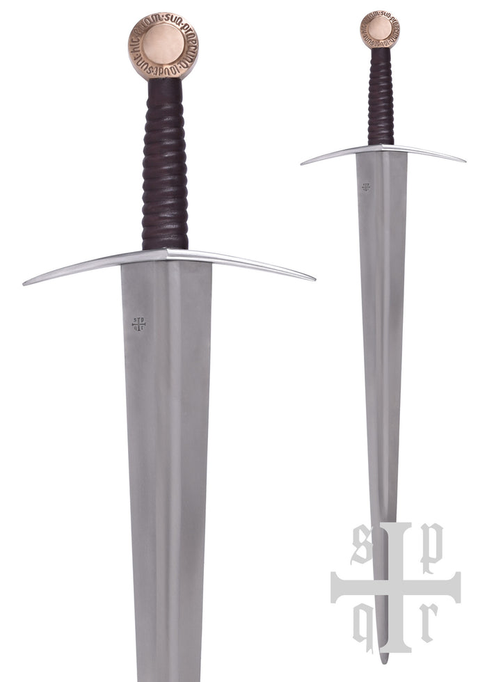 Medieval sword Oakeshott type XIV, copper, blunt (battle-ready)