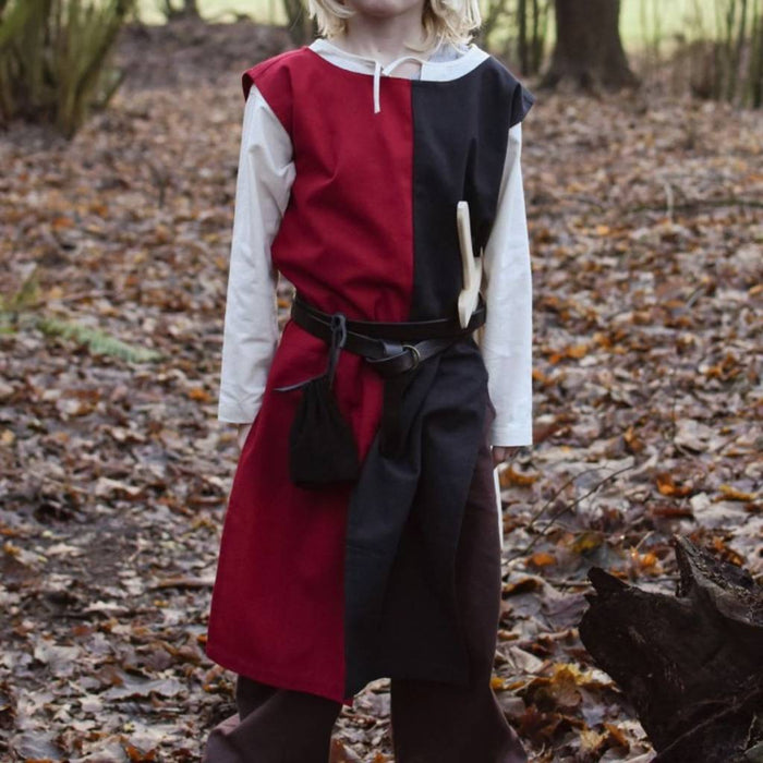 Children's surcoat Rodrick, black-red