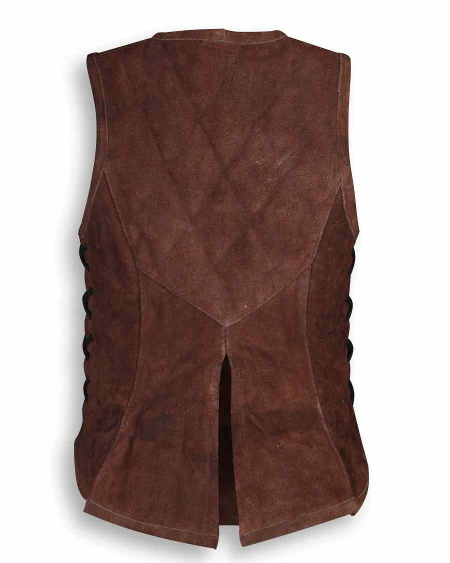 Leather bodice Lucy, brown