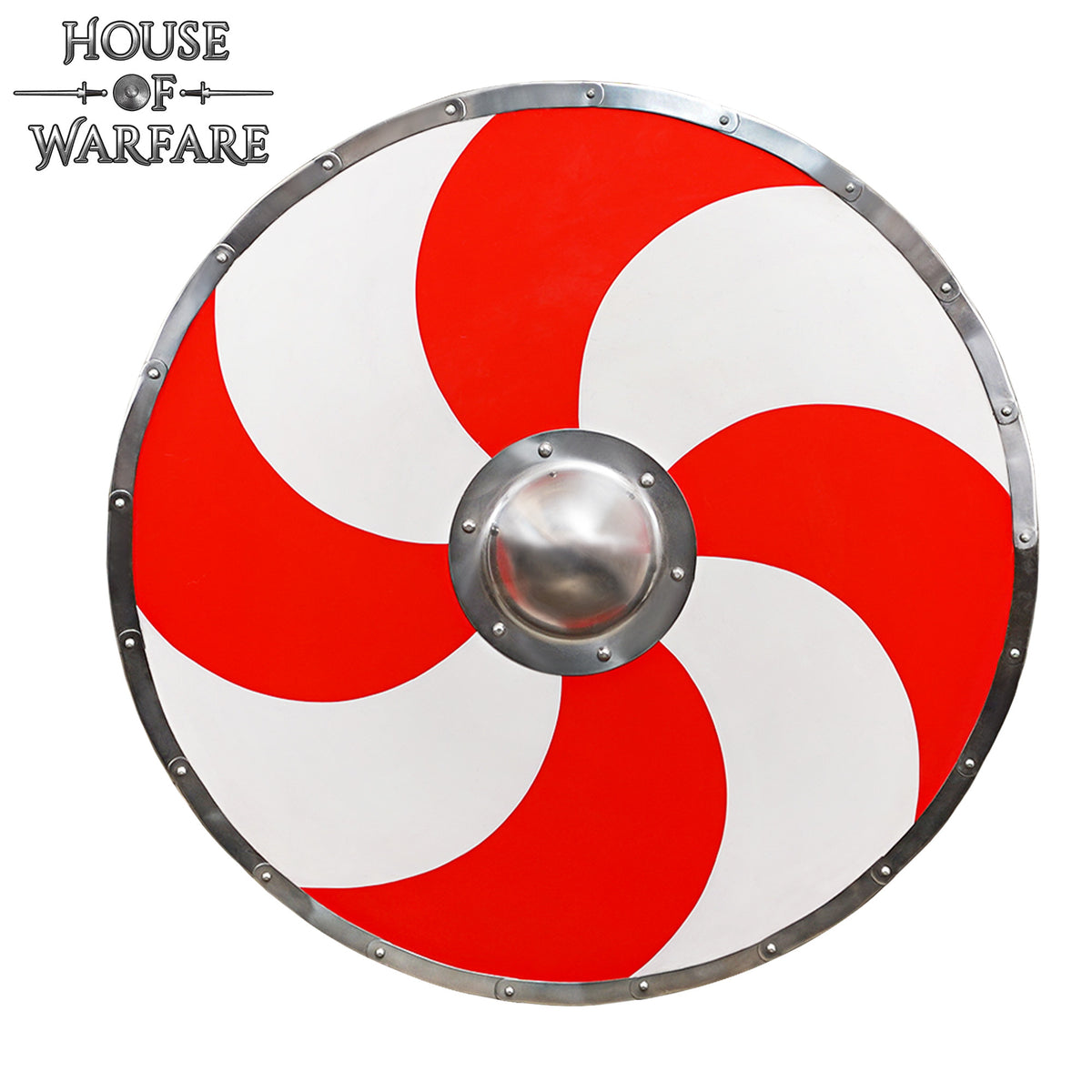 Viking shield with sun motif