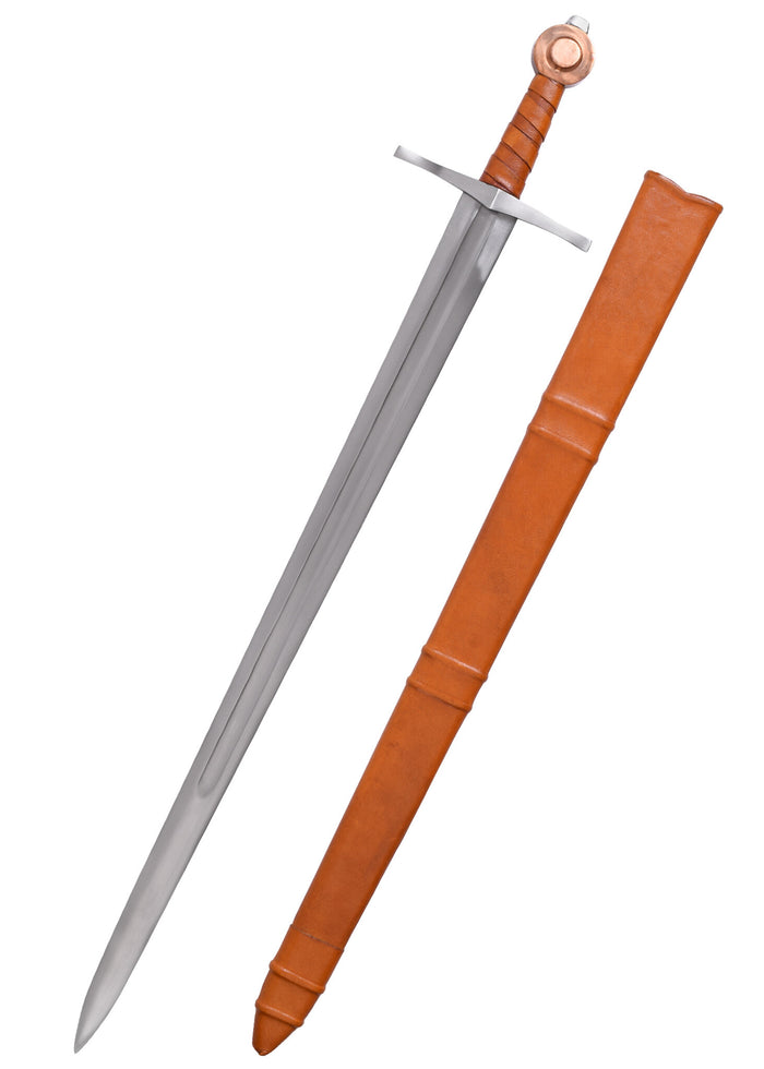 Knight sword Sankt Annen, 12th century, semi-sharp