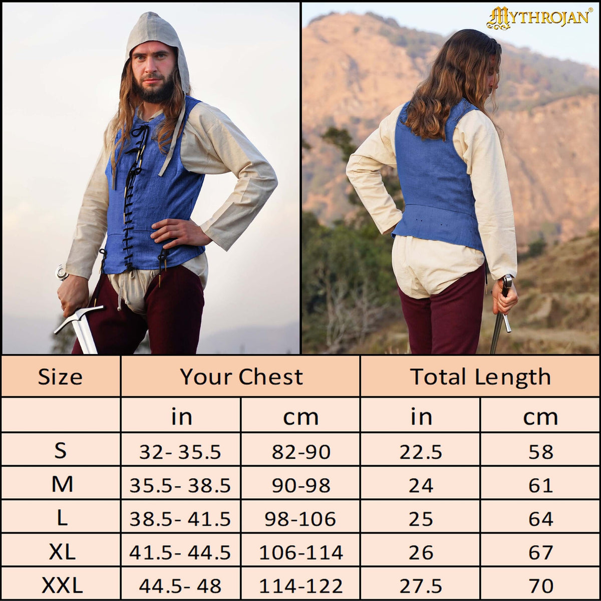 14th-15th Century Pourpoint, Wool, Blue