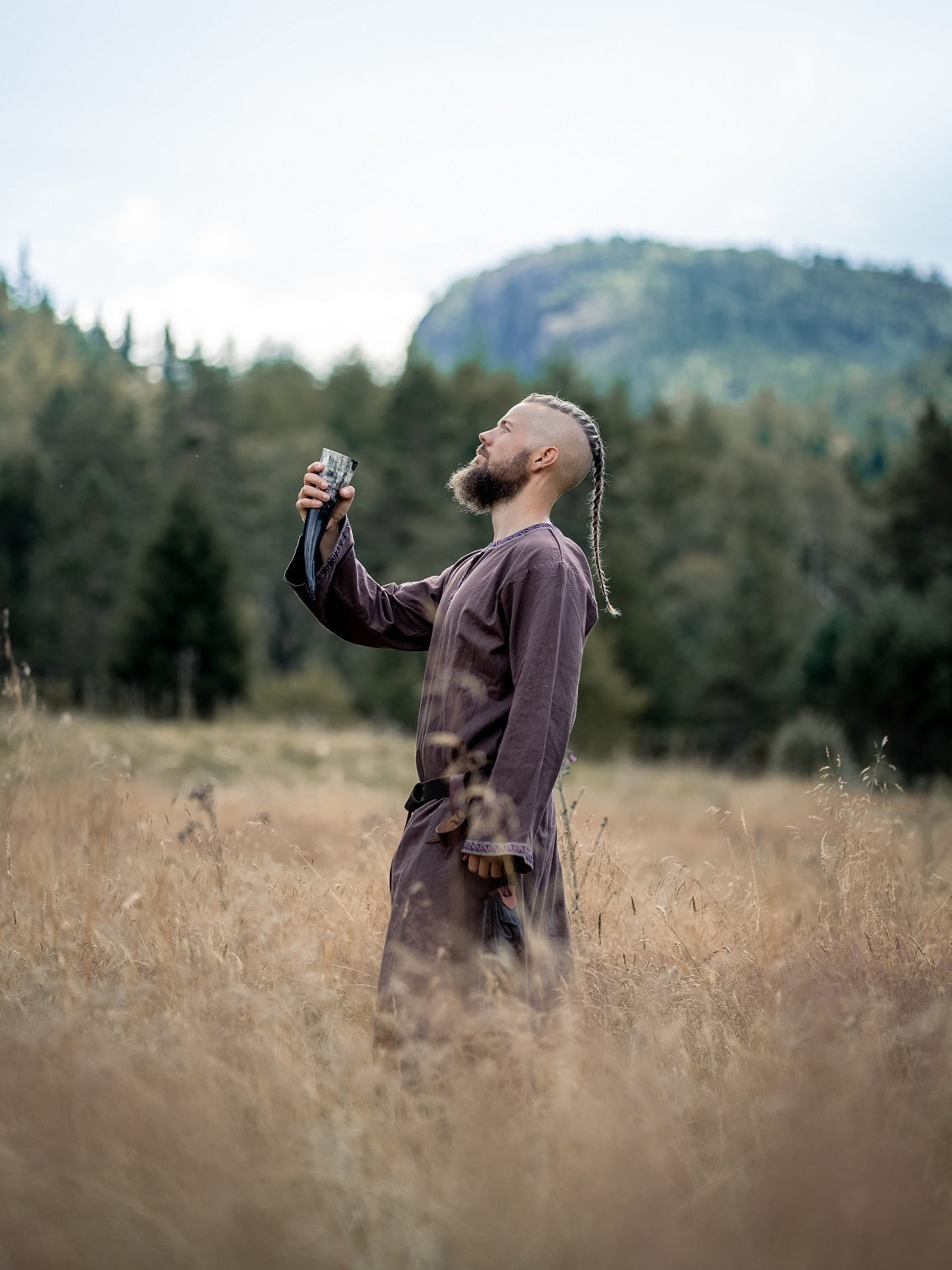 Germanic Thorsberg tunic Wulfhard, dark brown