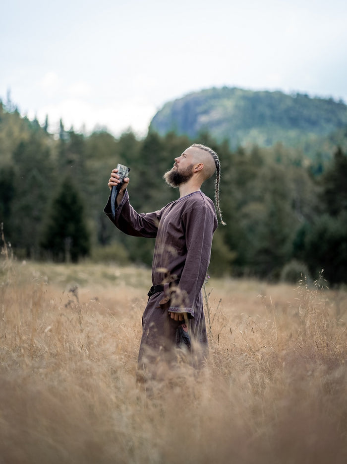 Germanic Thorsberg tunic Wulfhard, dark brown