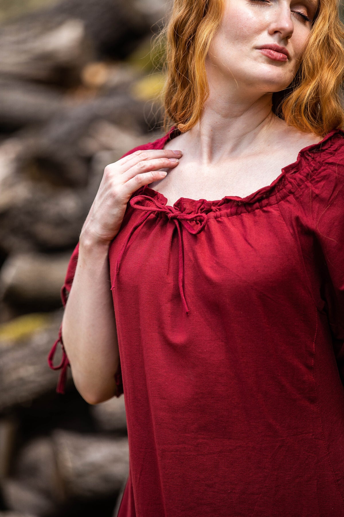Festival dress Melisande, red